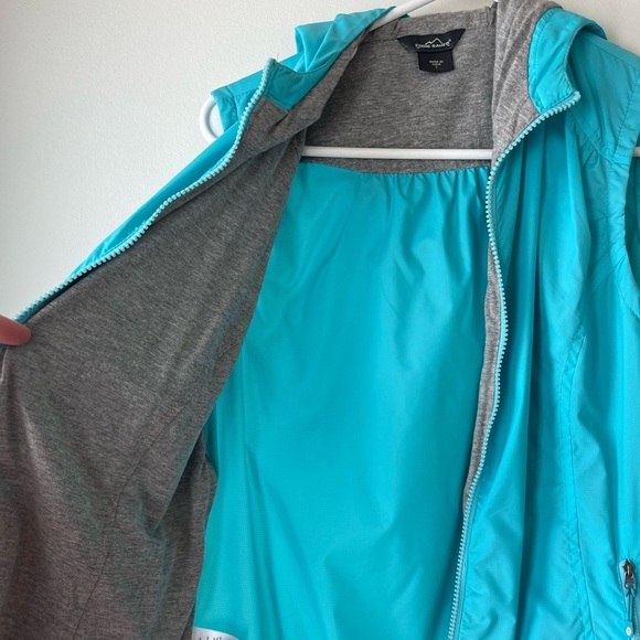Eddie Bauer blue women’s hooded vest small Gorpcore outdoor hike - Picture 5 of 10